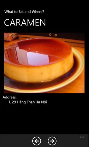 Tải ứng dụng tìm quán ăn - Hanoi Food cho Windows Phone + Hình 5