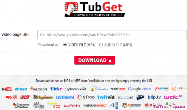 Tải Tubget - Ứng dụng download video trực tuyến trên Windows + Hình 2